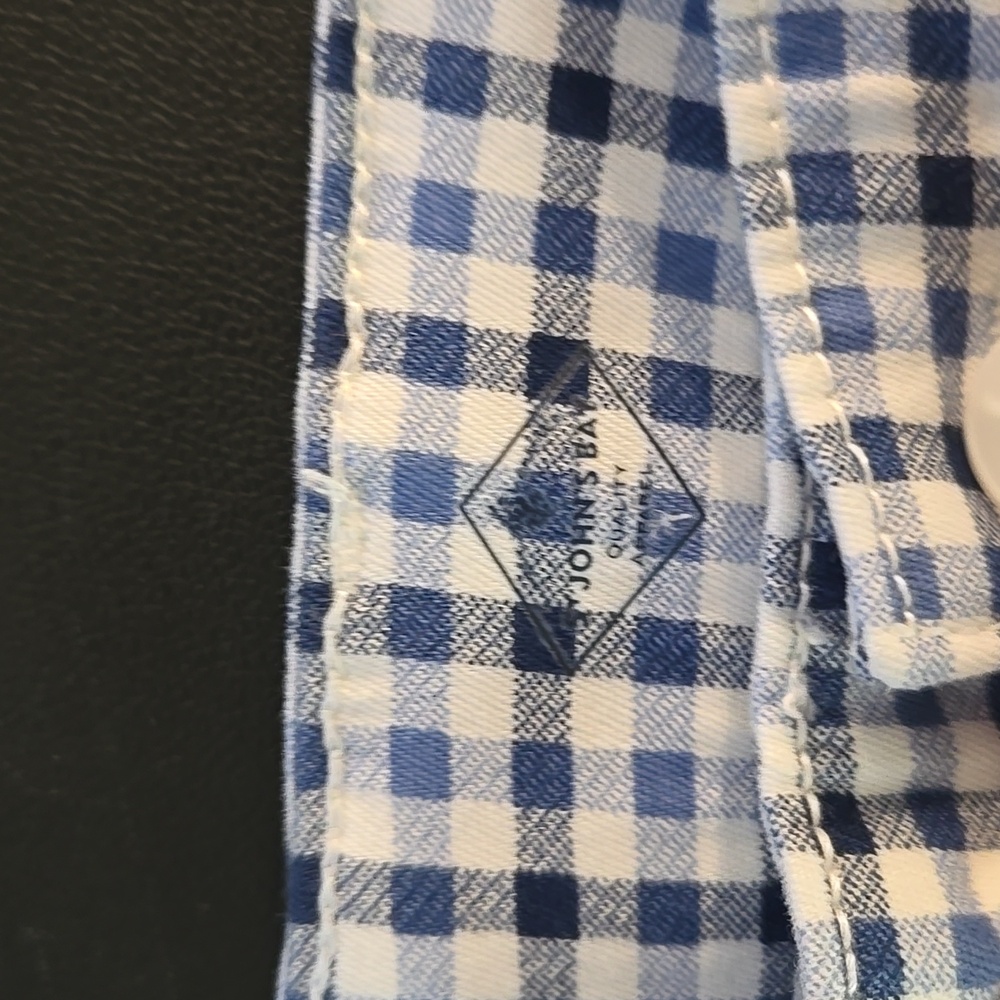 Blue Checkered Womens Mid Shorts